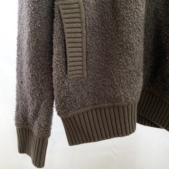 VINCE Mens Teddy Wool Blend Bomber Jacket Gray L - Picture 4 of 8